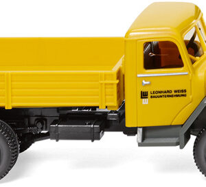 42497 Wiking FLATBED TIPPER (MAGIRUS) "LEONHARD WEISS"