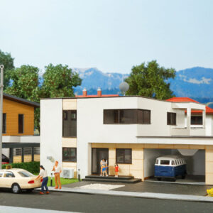 38338 Kibri H0 Kubushaus Anna mit Balkon - Polyplate Bausatz