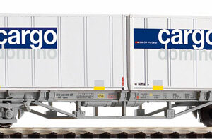 58732 Piko Postcontainerwg. mit 2x 20 Container Cargo Domino SBB V