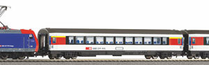 59107 Piko PSC wlan S-Set SBB EC Re 484 + 2 Wg. A-Gleis & B VI