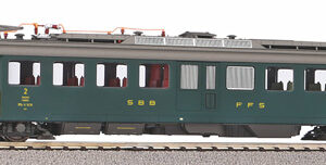 96823 Piko Triebzug/Sound RBe 4/4 2.Serie grün, alte Schrift SBB IV + PluX22 Dec.