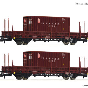 6600006 Roco 2er Set Rungenwag.Ks+CT PKP