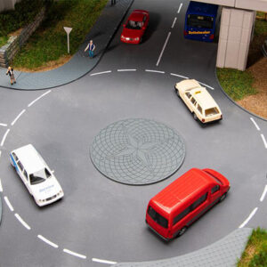 180277 Faller Mini-Kreisverkehr und Verkehr