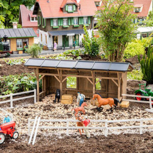 331146 Faller Pola-G Pferdeunterstand mit Koppelza