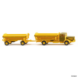 67506 Wiking Kipperhängerzug (Büssing 8000) - verkehrsgelb