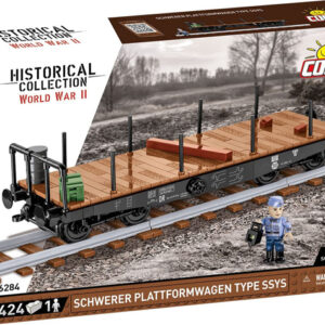 6284 Cobi Bouw Sets German Railway Platfrormwagen Typ SSY