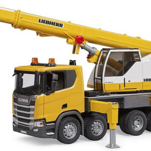 3571 Bruder Scania Super 560R Liebherr kraanauto met licht & geluidsmodule