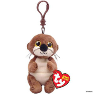 2011653 TY Pluche BEANIE BABIES BELLIES CLIP MITCH OTTER 10CM