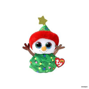 2011839 TY Pluche BEANIE BOO'S CHRISTMAS SNOWMAN TREE 15CM