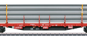47156 Marklin Spoor H0 Platte wagen Rs beladen met Max Bögl TT-kentekenplaten