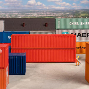182154 Faller 40' Container, rot, 2er-Set