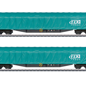 47164 Marklin Schiebeplanenwagen-Set SNCB