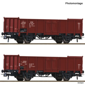 6600058 Roco 2er Set Offene Güterwag. PKP