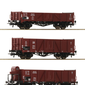 6600102 Roco 3er Set offene Güterag. DRB