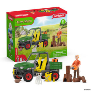 42659 schleich Houtzager met voertuig