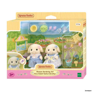 5736 Sylvanian Families Blossom Gardening Set -Flora Rabbit Sister & Brother