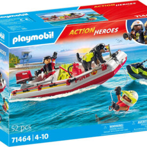 71464 Playmobil® Brandweerboot met waterscooter