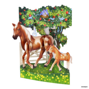 225 Santoro Swing Cards - Horse and Foal