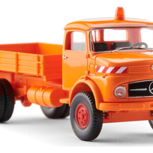 89506 Wiking Flatbed tipper (MB LAK 710)  municipal orange