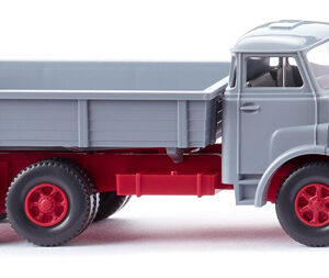 42408 Wiking Platte kipper (MAN)  zilvergrijs