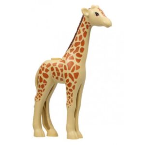 6387449 LEGO® Giraffe, Friends met roodbruine manen, donkeroranje ogen en vlekkenpatroon