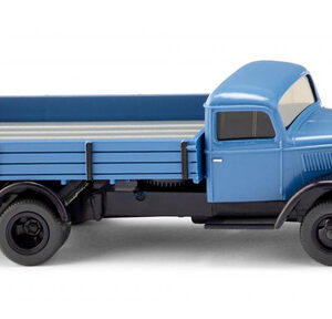 84007 Wiking Dieplader (Opel Blitz)  verre blauw