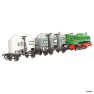 26504 Marklin Driedelige set Henkel met 'vuurloze' stoomlocomotief