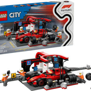 60443 LEGO® F1® pitstop en pitcrew met Ferrari auto