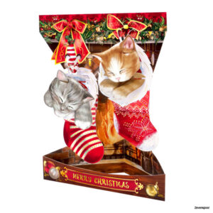 199 Santoro Swing Cards Christmas Kittens