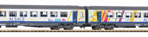 94510 Piko N-2er Set Corailwg. ALSACE 2x 2.Kl. SNCF VI