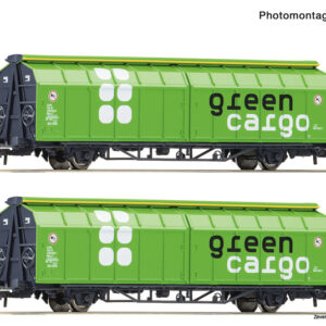 6600114 Roco 2er Set Schiebewandwag. Green