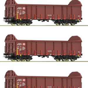 6600131 Roco 3er Set Gueterwag. Ealos-t DB-A