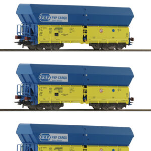 6600136 Roco 3er Set Selbstentladewag. PKP