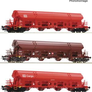 6600153 Roco 3er Set Schwenkdachwagen DB-AG