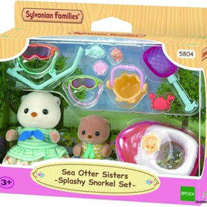 5804 Sylvanian Families Sea Otter Sisters-Splashy Snorkel Set