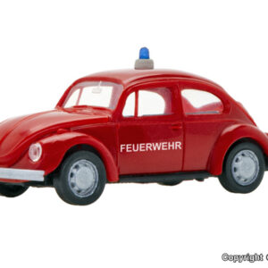 1160 Viessmann H0 VW Käfer Typ Feuerwehr mit LED-Beleuchtung und Blaulicht
