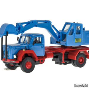 8135 Viessmann H0 MAGIRUS DEUTZ 2-achs Eckhauber mit Baggeraufbau Basis, Funktionsmodell
