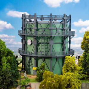 130157 Faller Gasometer mit Rohrleitungen