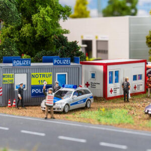 180338 Faller Bürocontainer Polizei und DRK