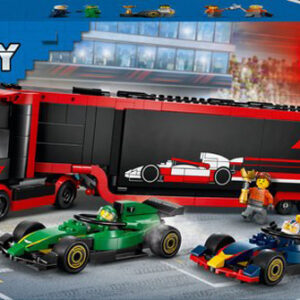 60445 LEGO® F1® truck met RB20 en AMR24 F1® auto's