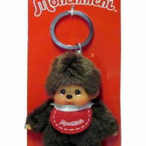 253410-3 Monchhichi Plush Figure with Bib