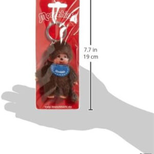 253410-2 Monchhichi Plush Figure with Bib