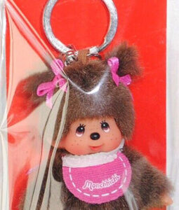 253410-1 Monchhichi Plush Figure with Bib