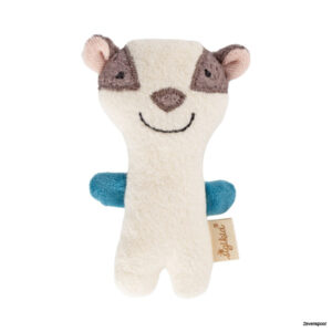 39987 Sigikid Baby cotton soft toy rattle badger