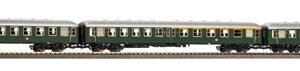 28326 PIKO 3er Set yl-Wg. Mit Steuerwagen DB III