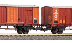 28328 PIKO 2er Set Ged. Güterwg. FS III