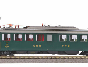 94152 PIKO N-Triebwg. RBe 4/4 1406 Prototyp, grün, alte Schrift, SBB, Ep. IV