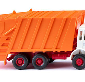 63805 Wiking Pressmüllwagen (MAN) - weiß/kommunalorange