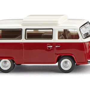 31805 Wiking VW T2b Campingbus - rubinrot/weiß