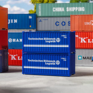 182005 Faller 20' Container THW, 2er-Set